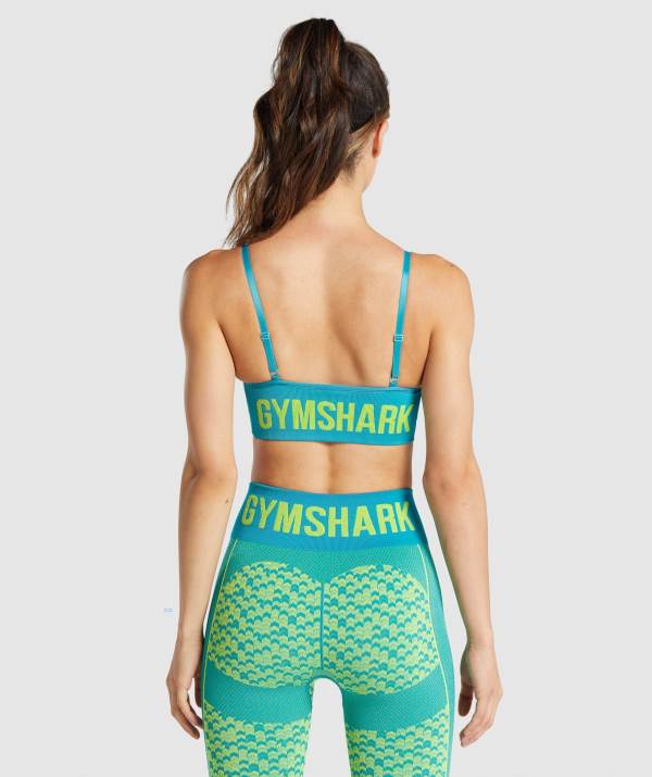 Damske Športové Podprsenky Gymshark WTFlex Seamless Strappy Modre | PW6423071